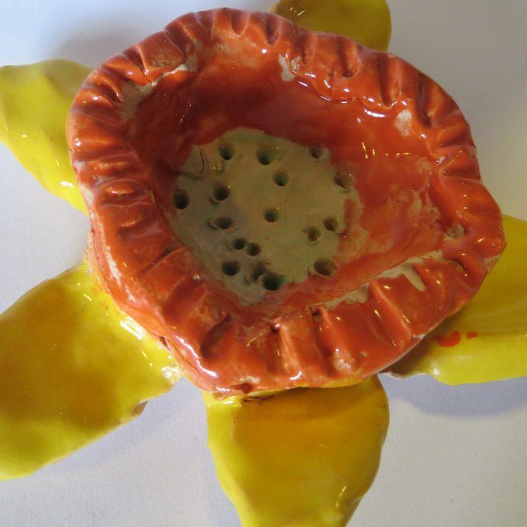 ceramic sunflower