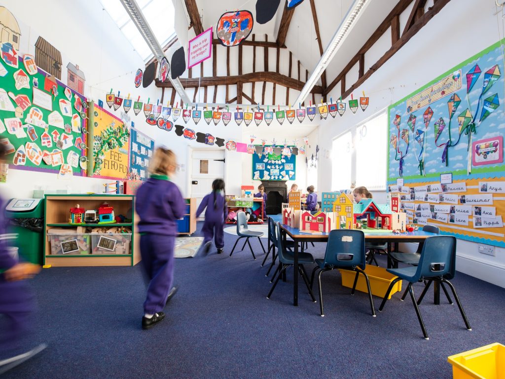 Nursery classroom setting